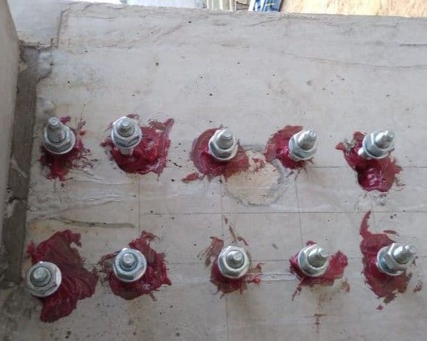 Pekerjaan Install Chemical Anchor M16x190